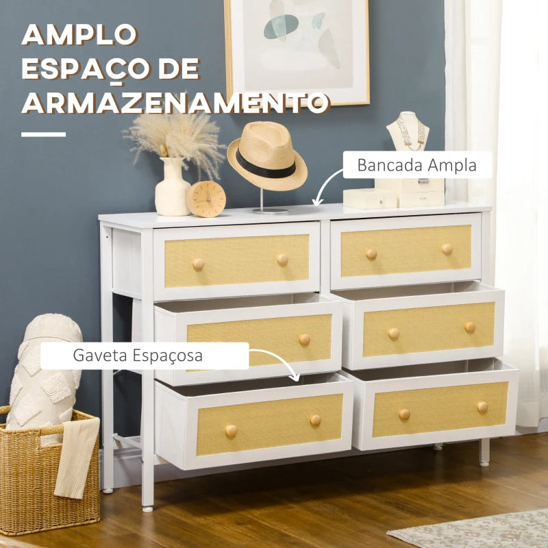 Cómoda Lemore com Gavetas Dobráveis - Design Cannage