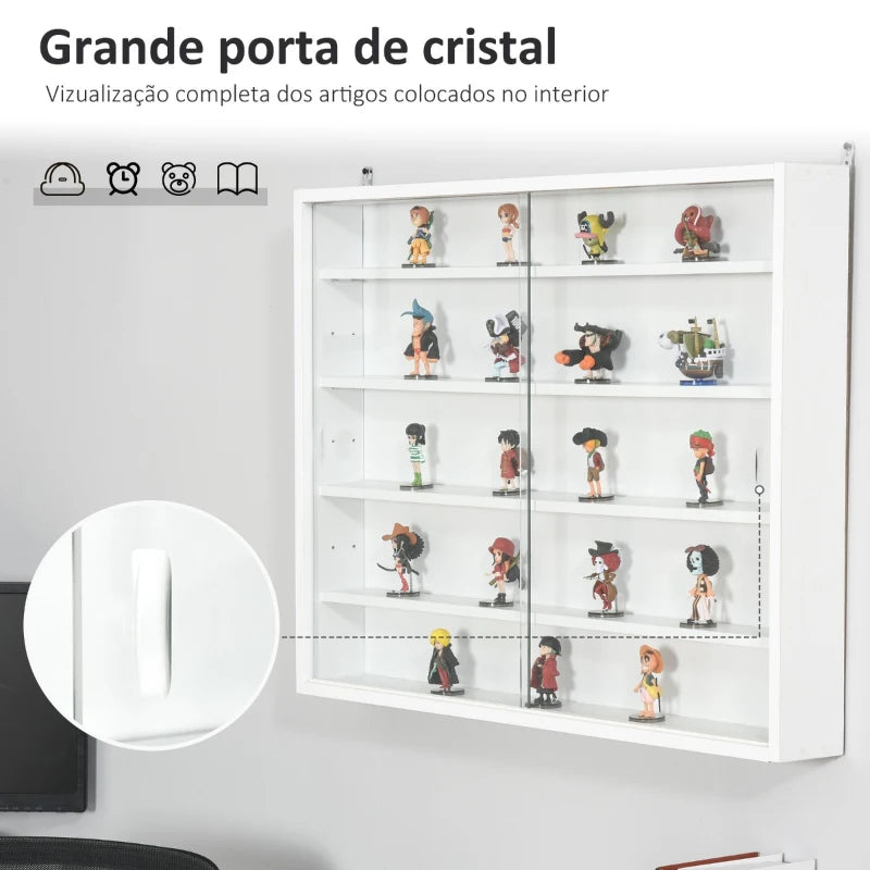 Vitrine Marianah Suspensa - Branco - Design Moderno