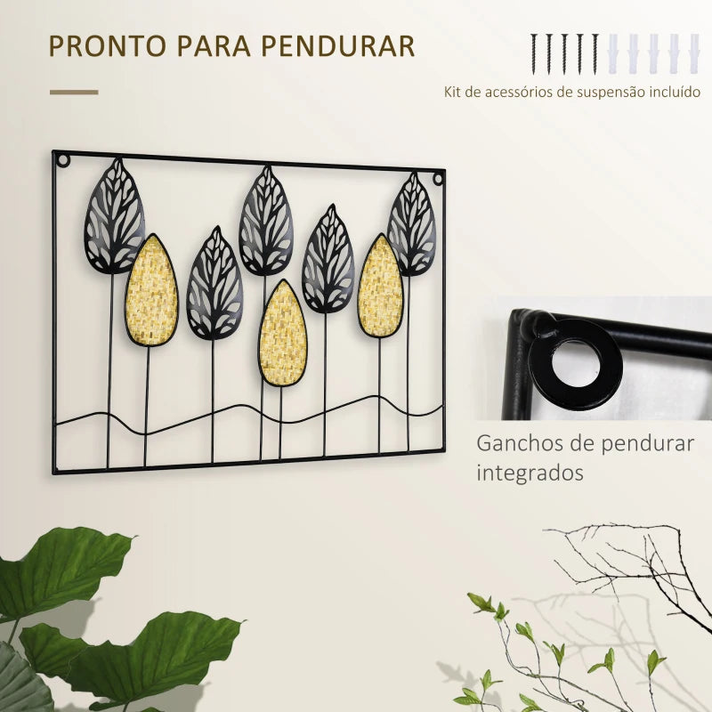 Quadro 3D Abeto - Design Minimalista