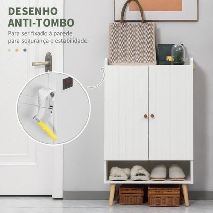 Sapateira Laurici com Prateleiras Ajustáveis - Design Nórdico