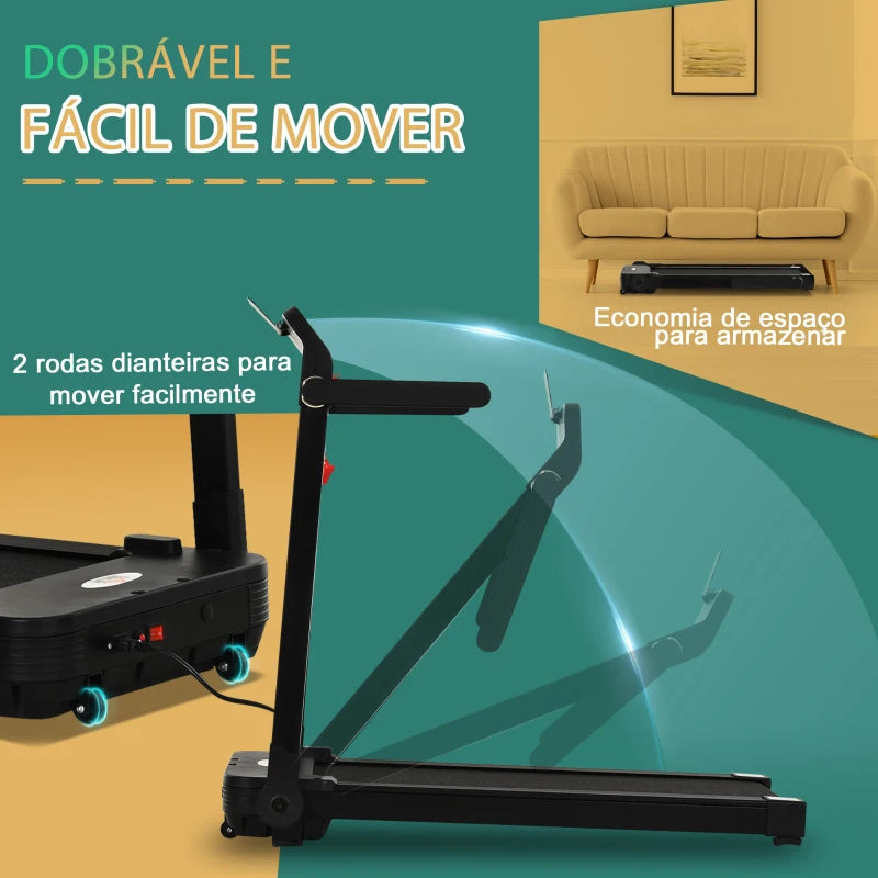 Passadeira Elétrica Dobrável com LED - 1-10km/h - HomeGym - Leva-Me Contigo - Móveis & Decoração