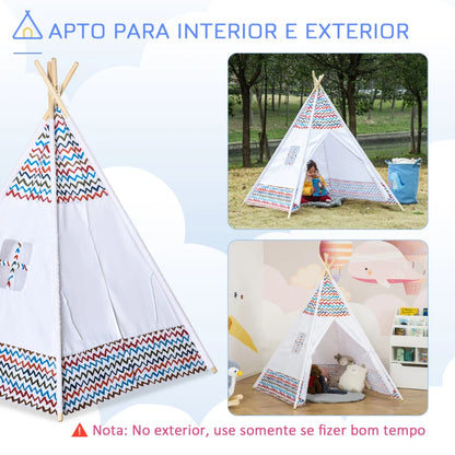 Tenda Tipi Infantil - Multicor - Design Natura