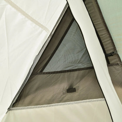 Tenda de Campismo para 4 pessoas - 480x220x190cm - Verde