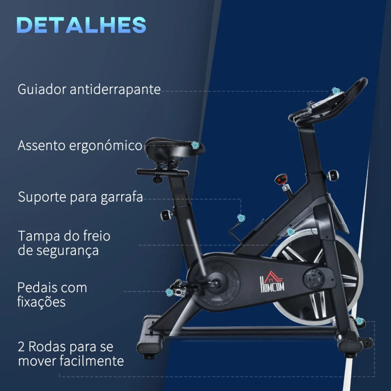 Bicicleta Estática com 10kg de Inércia - Design Moderno