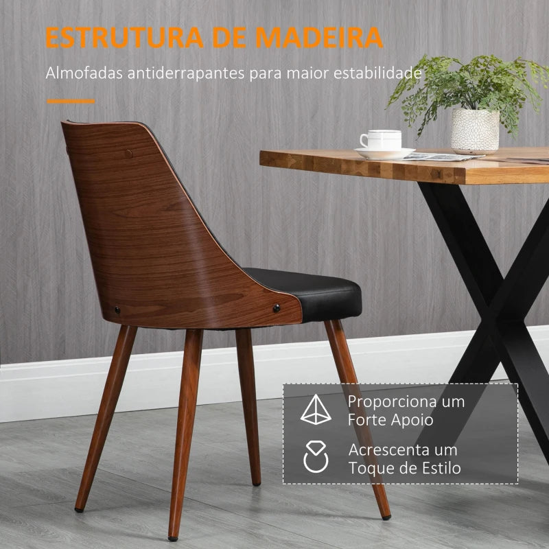 Conjunto de 2 Cadeiras Udinni - Design Moderno