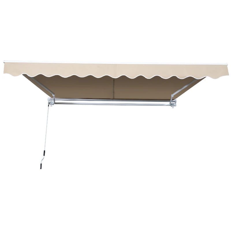 Toldo Dobrável com Manivela - 3,5x2,5m - Creme