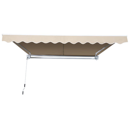 Toldo Dobrável com Manivela - 3,5x2,5m - Creme