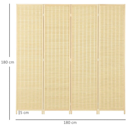 Biombo Abe em Bambú e Fio de Algodão - Design Natura