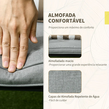 Conjunto Maximi de 2 Poltronas e 1 Mesa - Design Natura