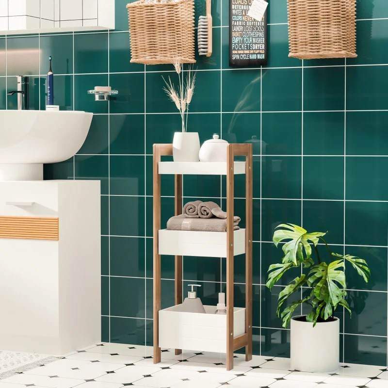 Móvel de Apoio Cristi em Bambú de Casa de Banho - Design Natura - Leva-Me Contigo - Móveis & Decoração