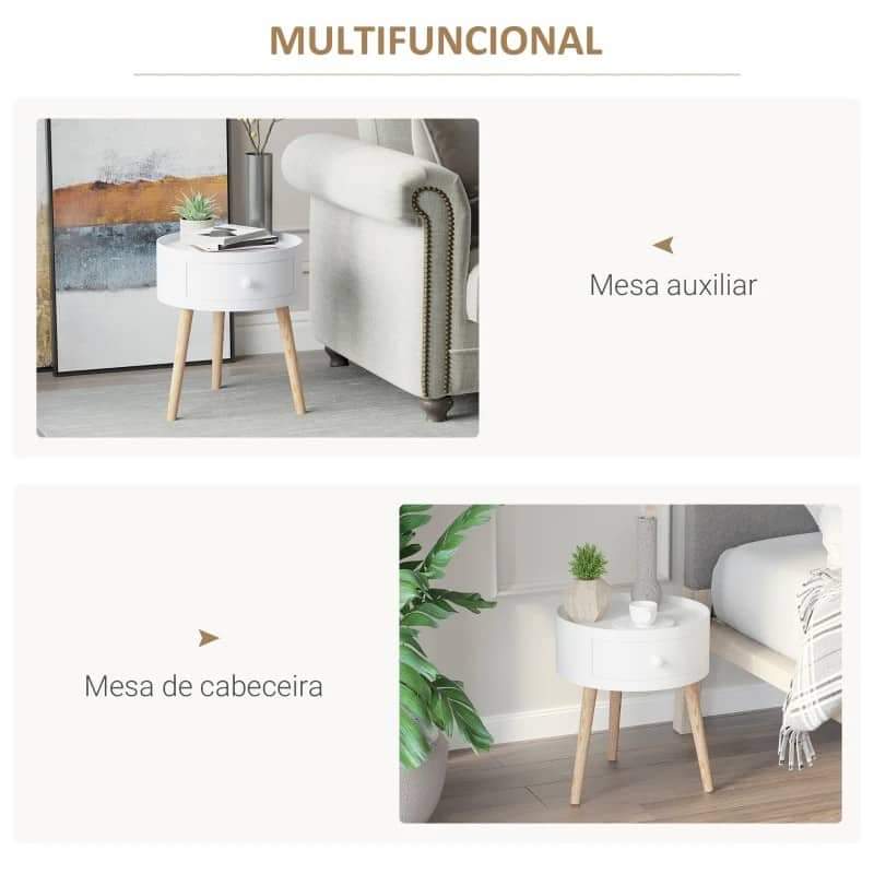 Mesa de Apoio Lovi - Design Escandinavo - Leva-Me Contigo - Móveis & Decoração