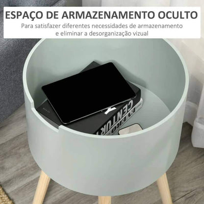 Mesa de Apoio Tamp - Verde - Design Nórdico - Leva-Me Contigo - Móveis & Decoração