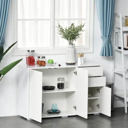 Aparador Mandy de 117 cm - Branco Brilhante - Design Moderno