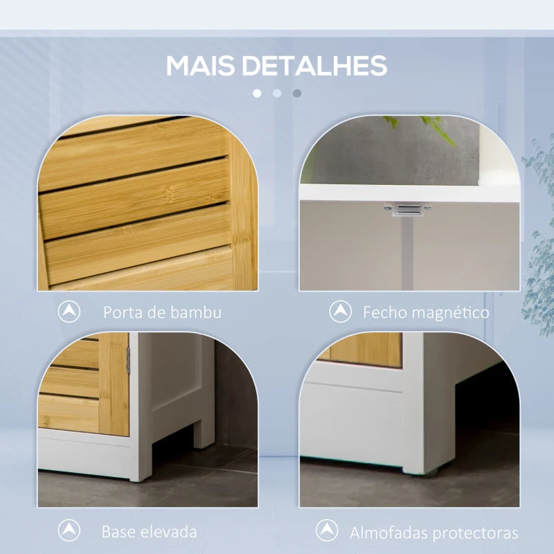 Armário Lonici com Portas em Bambu - Design Natura