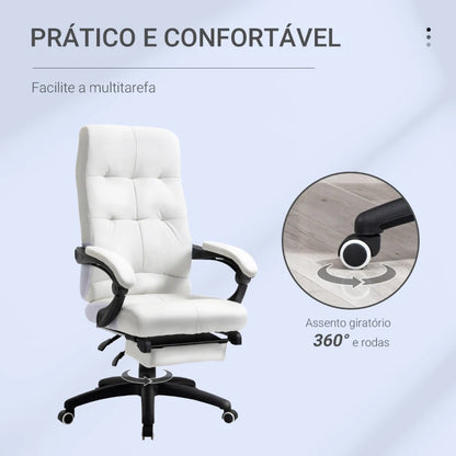 Cadeira Queen Ergonómica com Inclinação e Altura Ajustável - Design Moderno