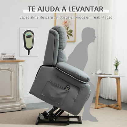 Poltrona Relax Rest Elevatória e Reclinável - Design Moderno