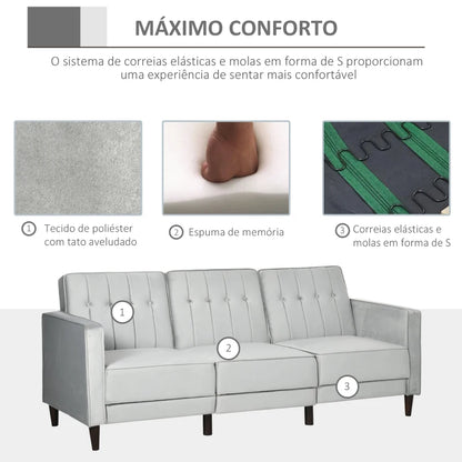 Sofá Cama Chaise Longue Rover com Encosto Ajustável - Design Moderno