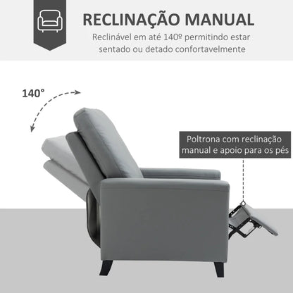 Poltrona Reclinável Ovar - Design Moderno