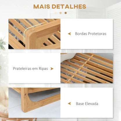 Sapateira Marq em Bambu - Design Natura