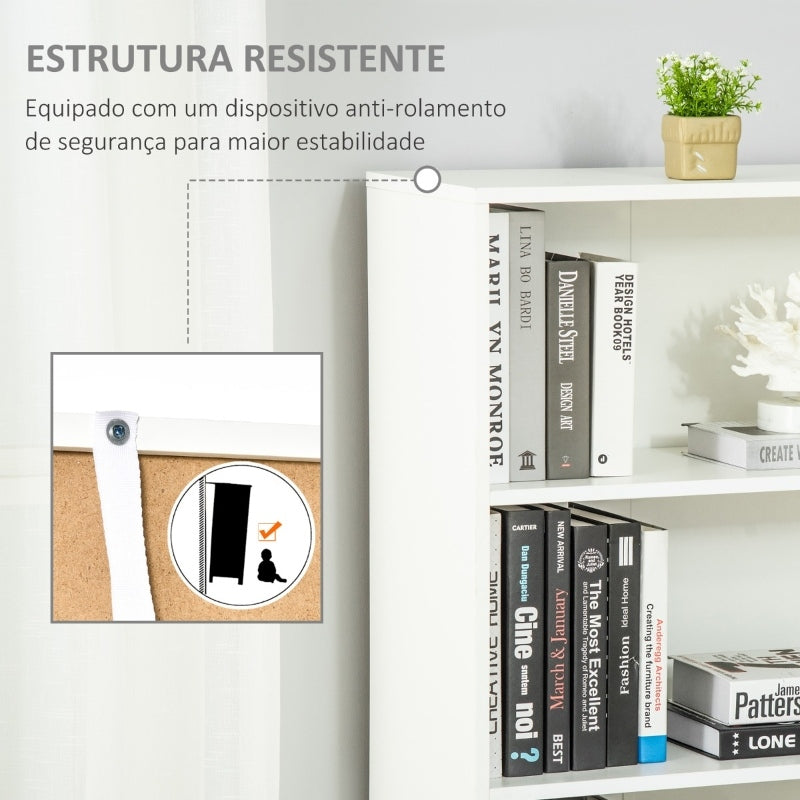 Estante Elle - Branco - Design Moderno - Leva-Me Contigo - Móveis & Decoração