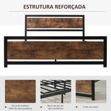 Estrutura de Cama de Casal Melaly - Design Retro - Leva-Me Contigo - Móveis & Decoração