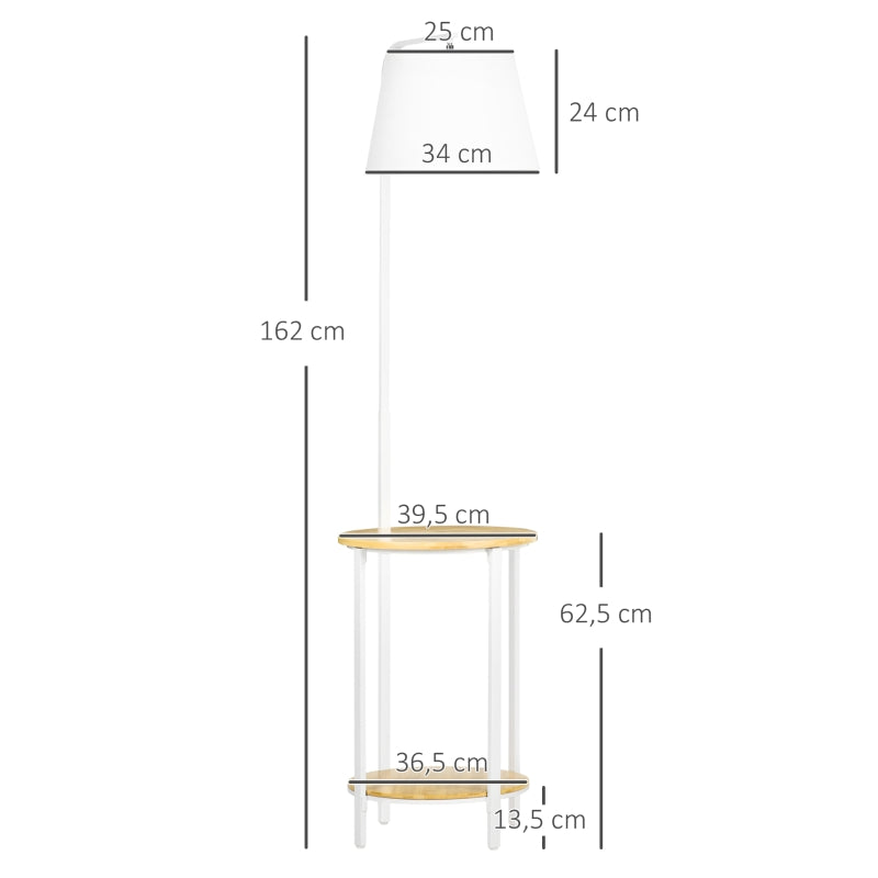 Candeeiro de Pé Gazing com Mesinha - Design Nórdico