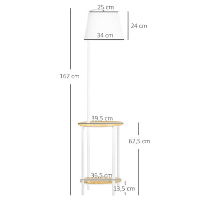 Candeeiro de Pé Gazing com Mesinha - Design Nórdico