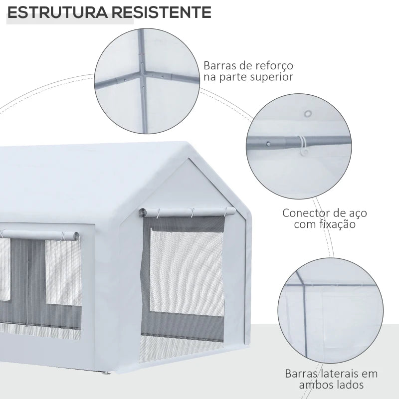 Tenda para Festas com Paredes Removíveis e Janelas - 3x6m