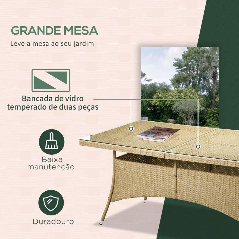 Conjunto de Refeição Elton John - 6 Cadeiras e 1 Mesa - Design Cannage