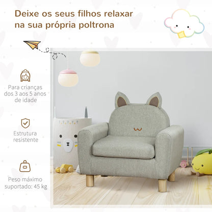 Poltrona Infantil Rabbit - Design Moderno