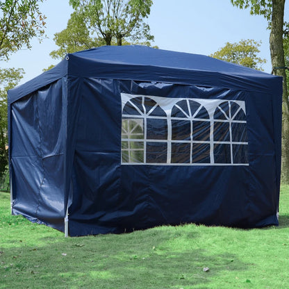 Tenda de Jardim com Janelas - Azul - 3x3m