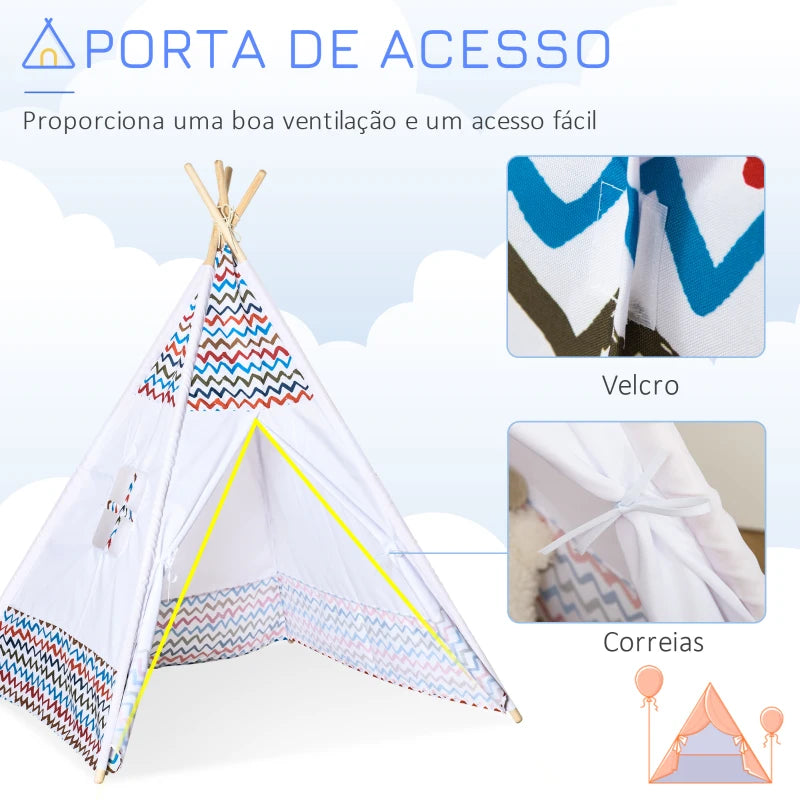 Tenda Tipi Infantil - Multicor - Design Natura