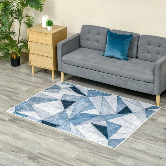 Tapete Geo Azul - 170x120cm - Design Moderno