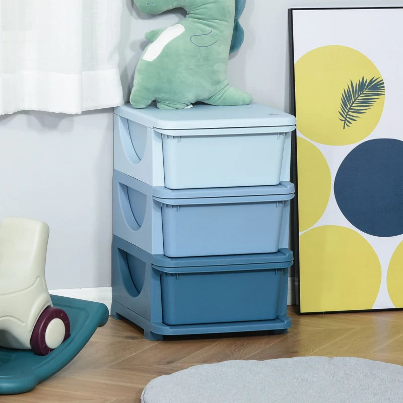 Organizador de Brinquedos Luna - Azul - Design Moderno - Leva-Me Contigo - Móveis & Decoração